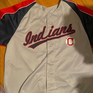 Gray Indians Baseball Jersey